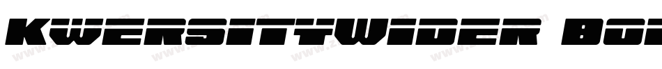 KwersityWider Bold字体转换